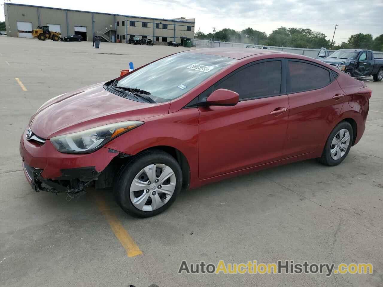 2016 HYUNDAI ELANTRA SE, 5NPDH4AE1GH776825