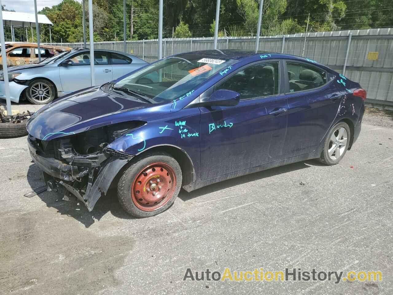 2013 HYUNDAI ELANTRA GLS, 5NPDH4AE7DH259749