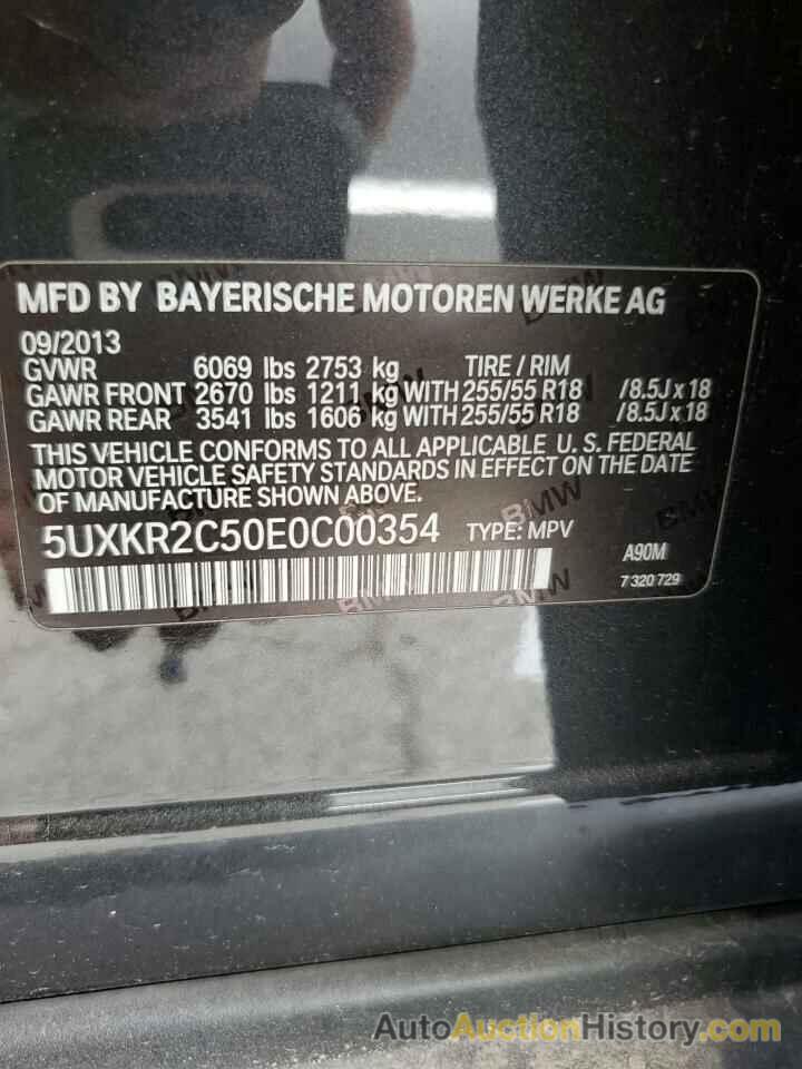 BMW X5 SDRIVE35I, 5UXKR2C50E0C00354