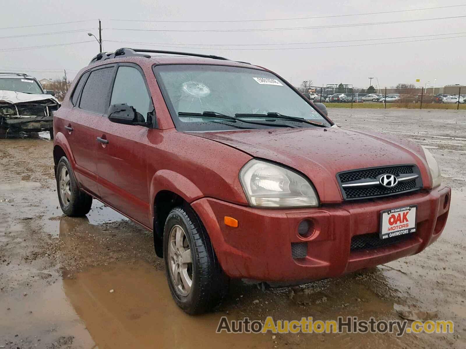 2005 HYUNDAI TUCSON GL, KM8JM12B45U223375