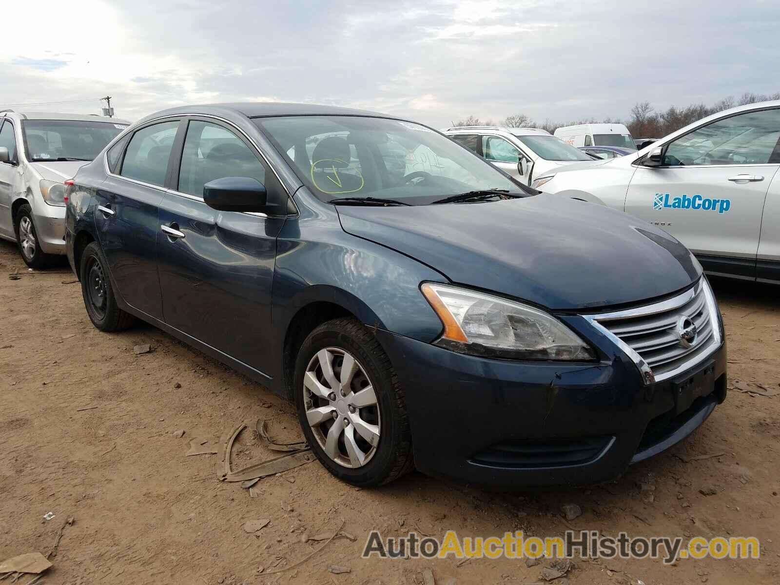 2014 NISSAN SENTRA S, 3N1AB7APXEY225027