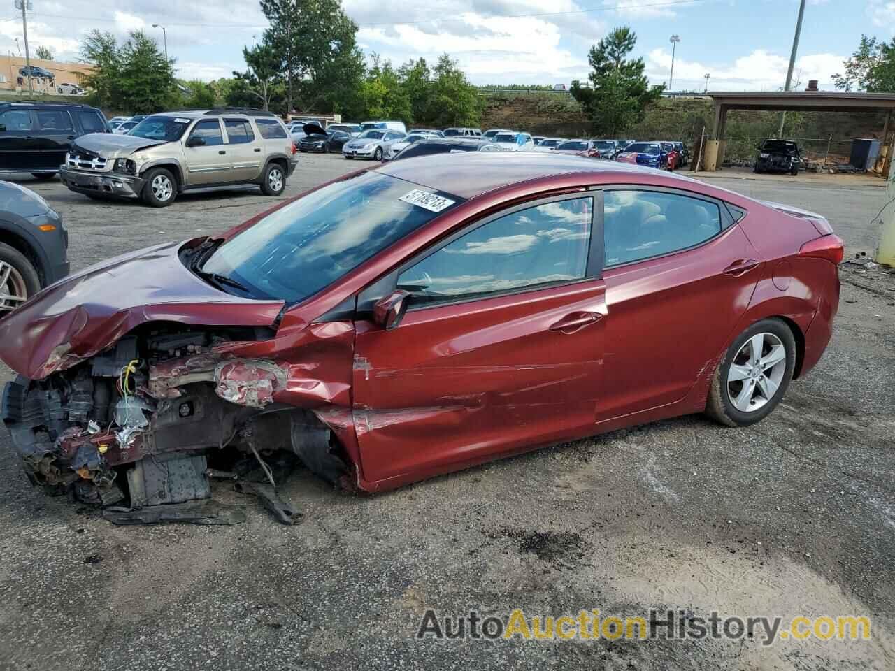 2013 HYUNDAI ELANTRA GLS, 5NPDH4AE7DH312398