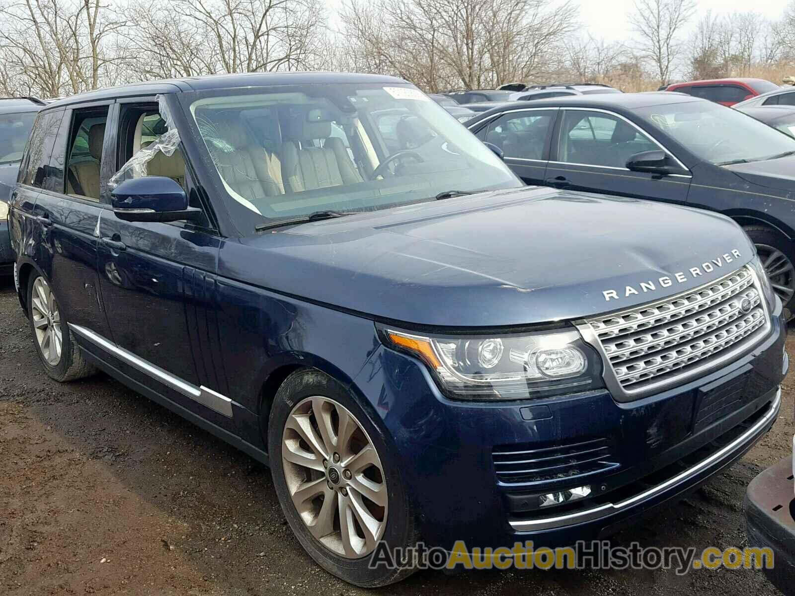 2013 LAND ROVER RANGE ROVER HSE, SALGS2DF9DA106507