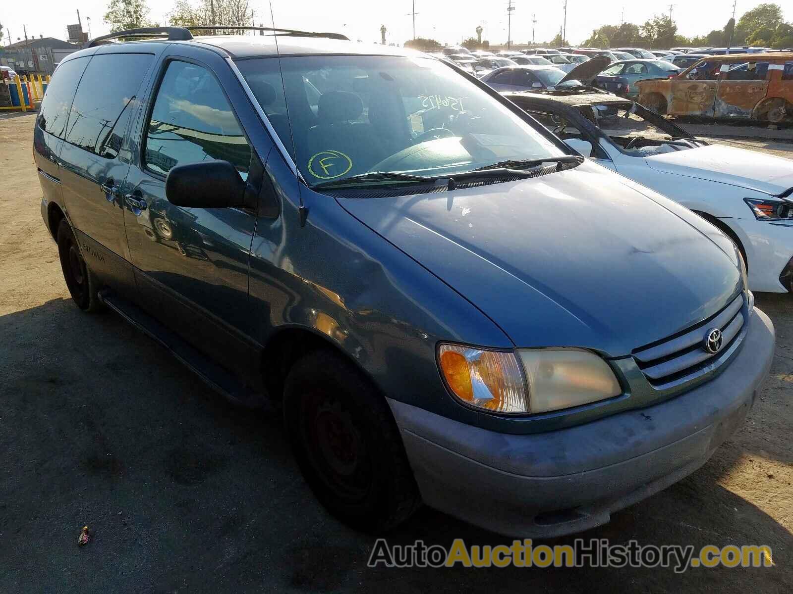 2001 TOYOTA SIENNA LE LE, 4T3ZF13C61U357052