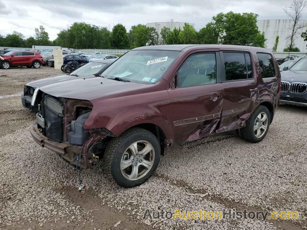 HONDA PILOT EX, 5FNYF4H47EB038270