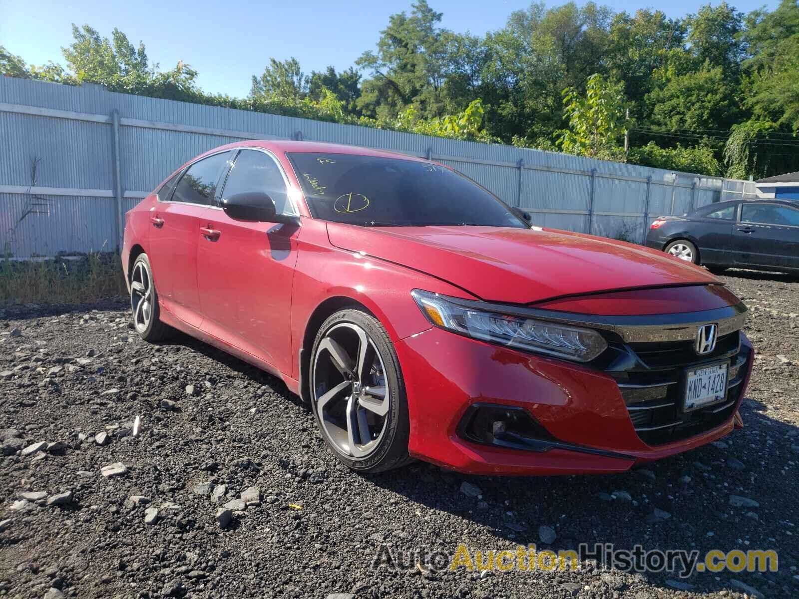 2021 HONDA ACCORD SPORT, 1HGCV1F33MA043836