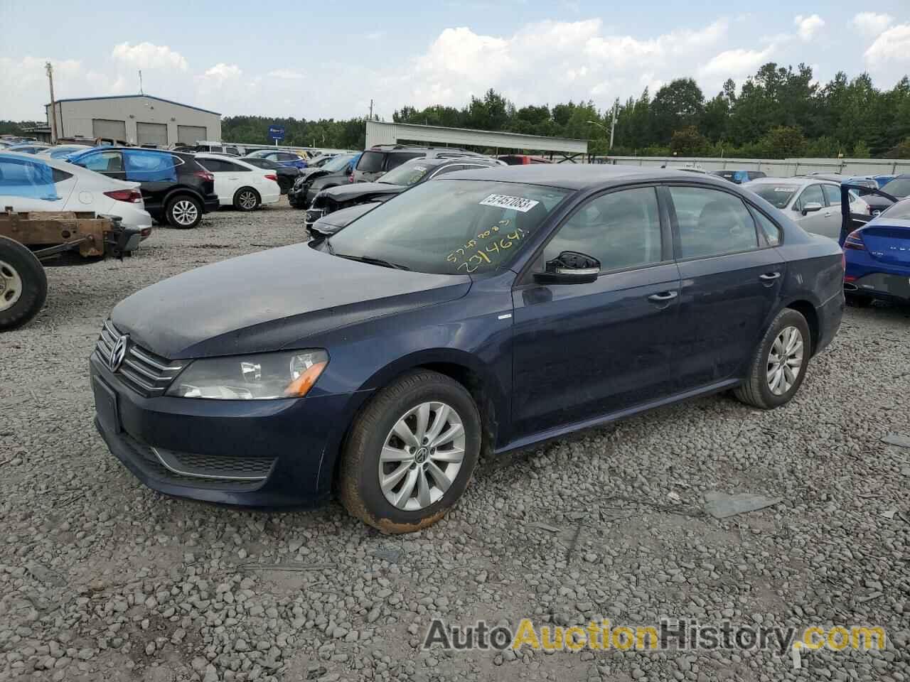 2014 VOLKSWAGEN PASSAT S, 1VWAT7A30EC068850