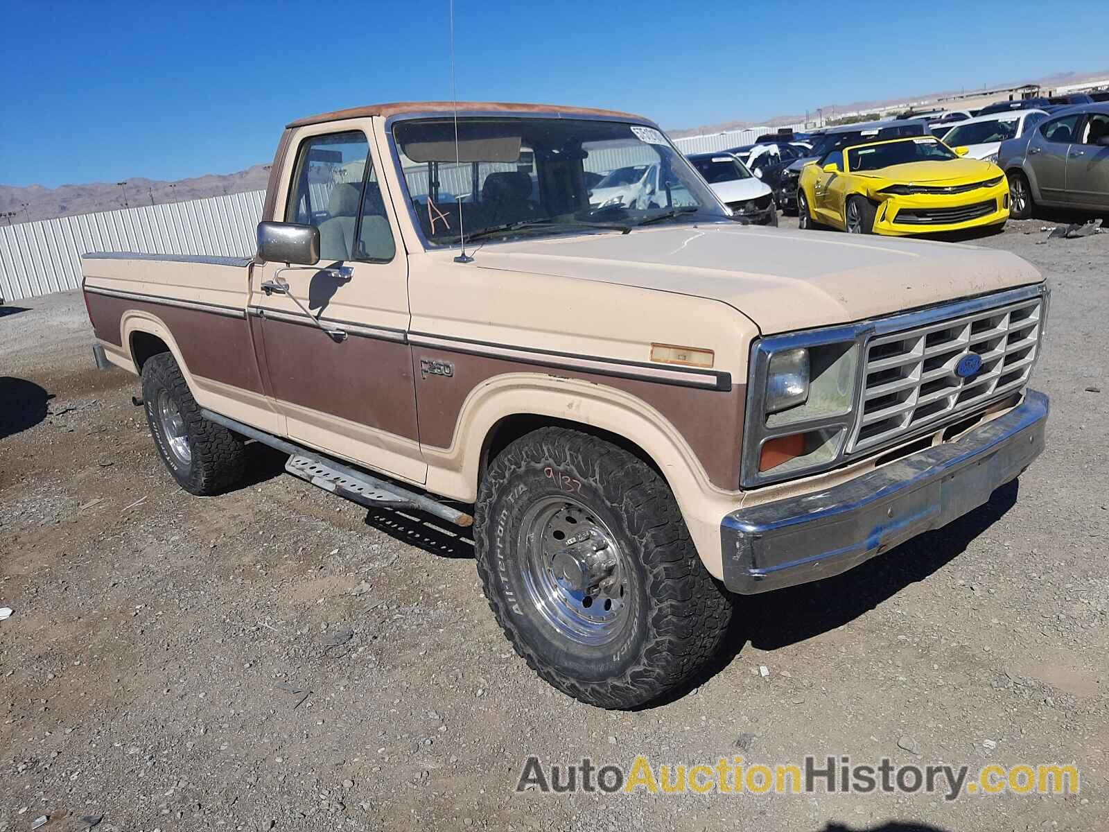 1985 FORD F250, 1FTHF25L5FKA60496