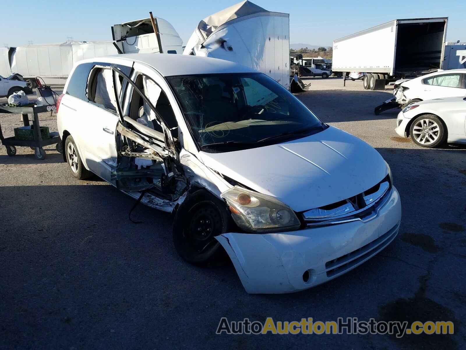 2008 NISSAN QUEST S, 5N1BV28U18N102544