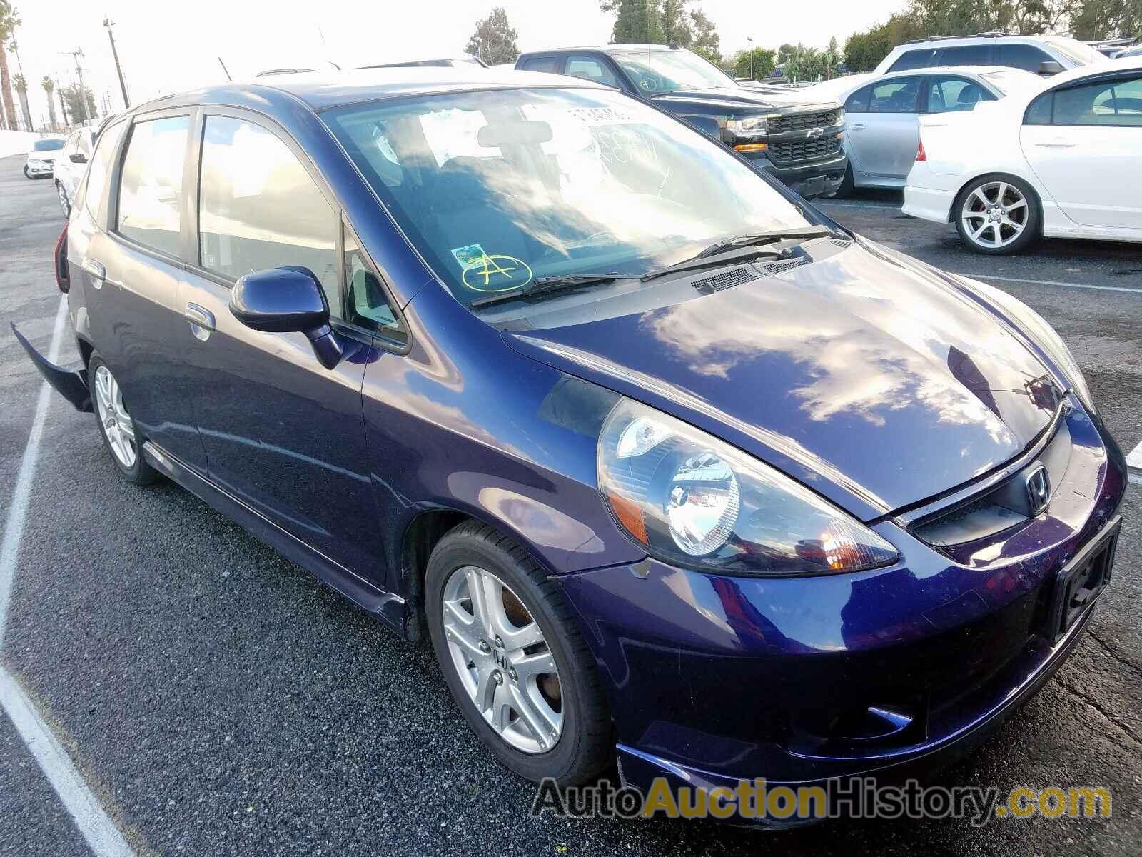 2008 HONDA FIT SPORT SPORT, JHMGD38668S025450