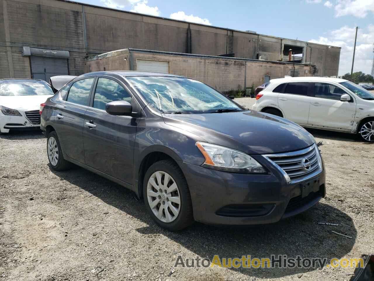 2014 NISSAN SENTRA S, 3N1AB7AP8EY321089