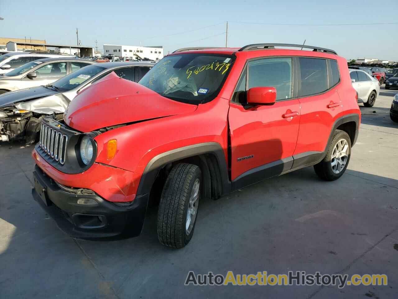 2016 JEEP RENEGADE LATITUDE, ZACCJBBT8GPE38038