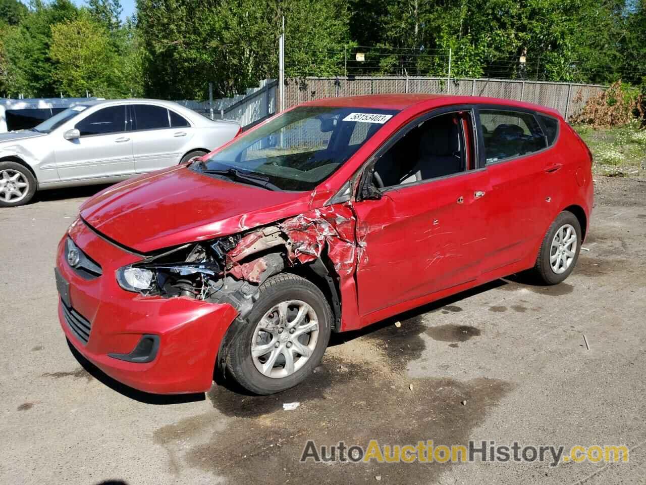 2012 HYUNDAI ACCENT GLS, KMHCT5AE4CU015377