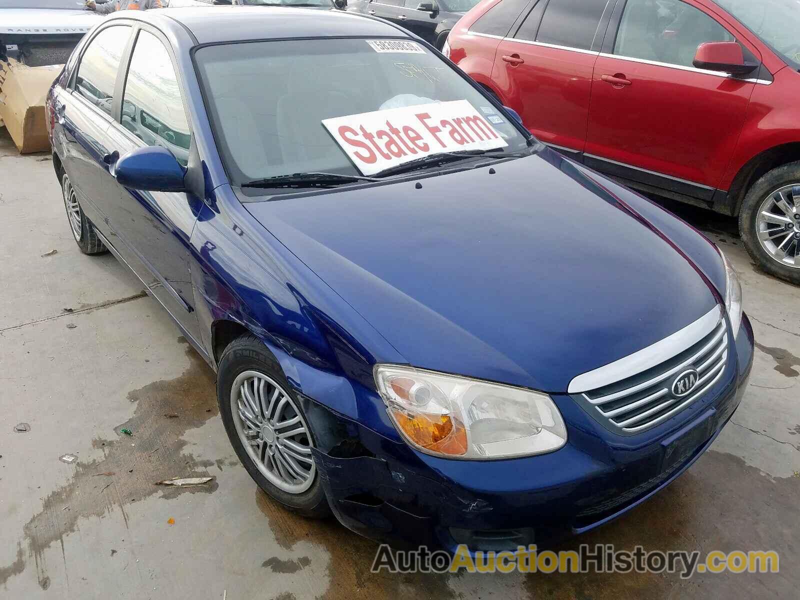 2008 KIA SPECTRA EX EX, KNAFE121285519392