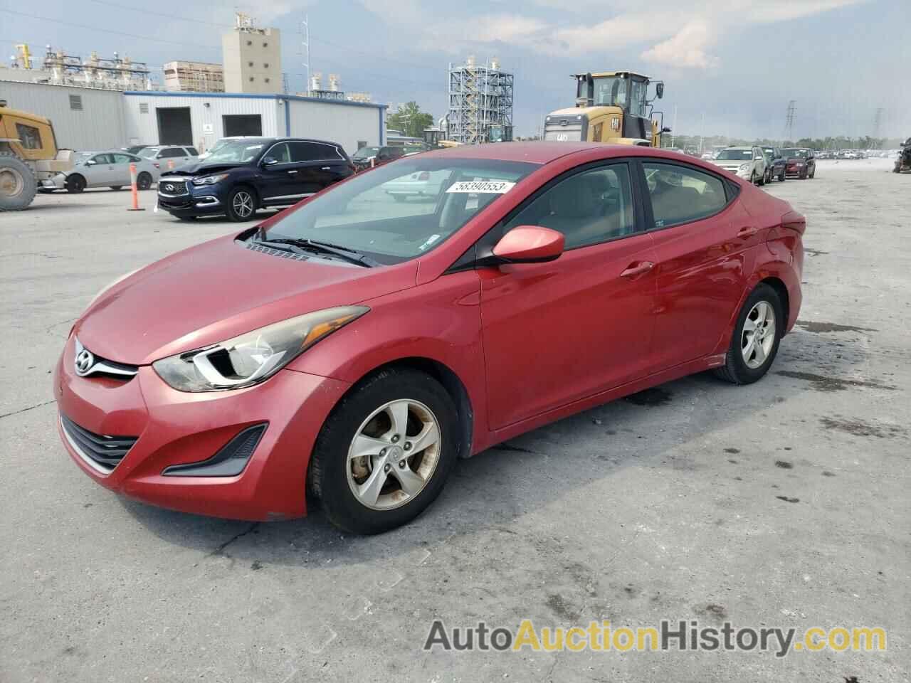 2014 HYUNDAI ELANTRA SE, KMHDH4AE5EU168952