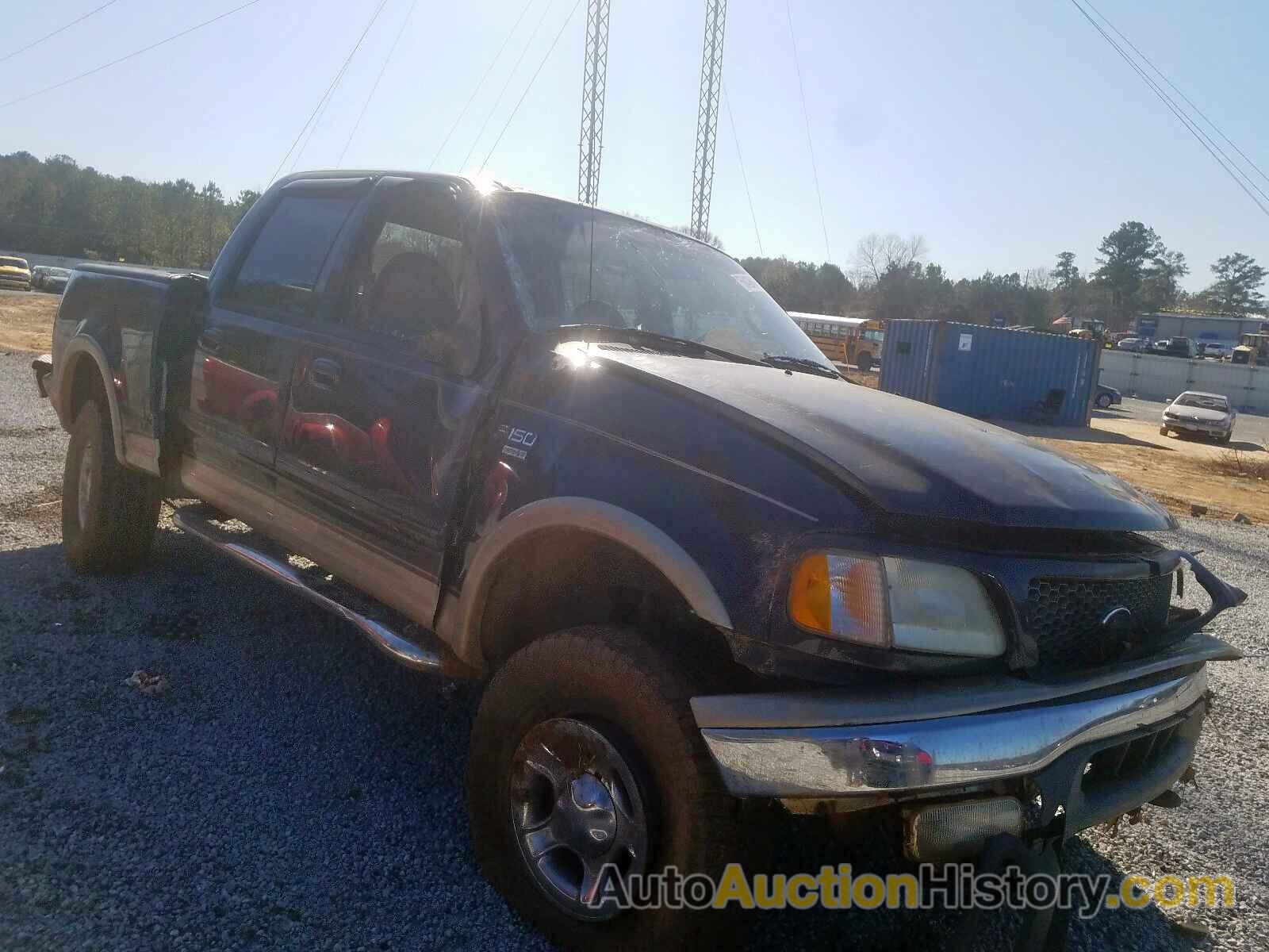 2001 FORD F150 SUPER SUPERCREW, 1FTRW08L01KD71721