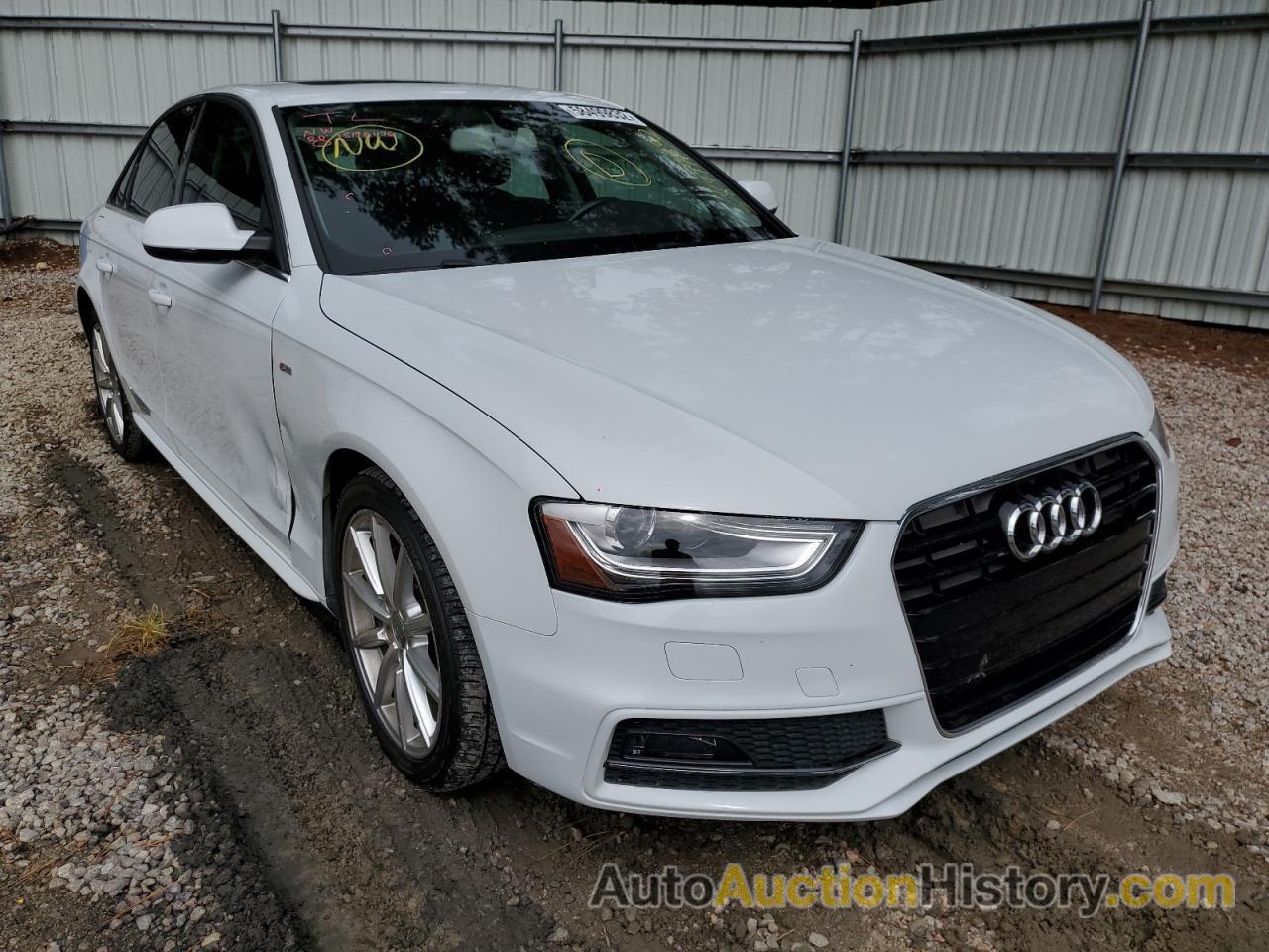 2016 AUDI A4 PREMIUM S-LINE, WAUAFAFL4GN013886