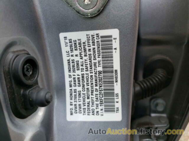 HONDA CIVIC LX, 19XFC2F67KE202790