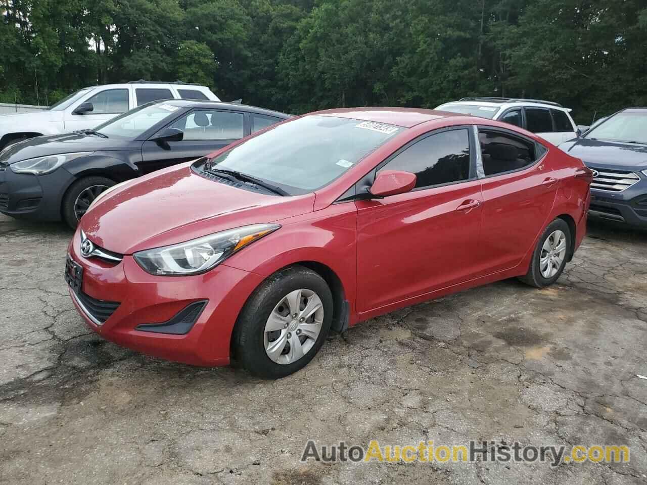 2016 HYUNDAI ELANTRA SE, KMHDH4AE5GU557450