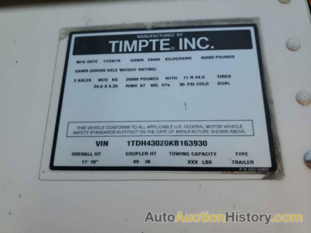 TIMP TRAILER, 1TDH43020KB163930