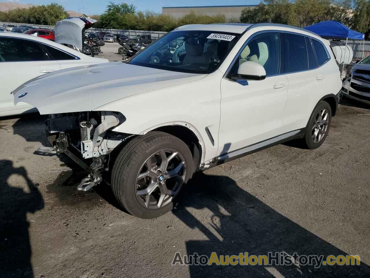 2021 BMW X3 XDRIVE30I, 5UXTY5C01M9G46438