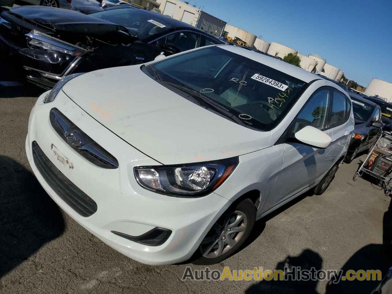 2012 HYUNDAI ACCENT GLS, KMHCT5AEXCU043989