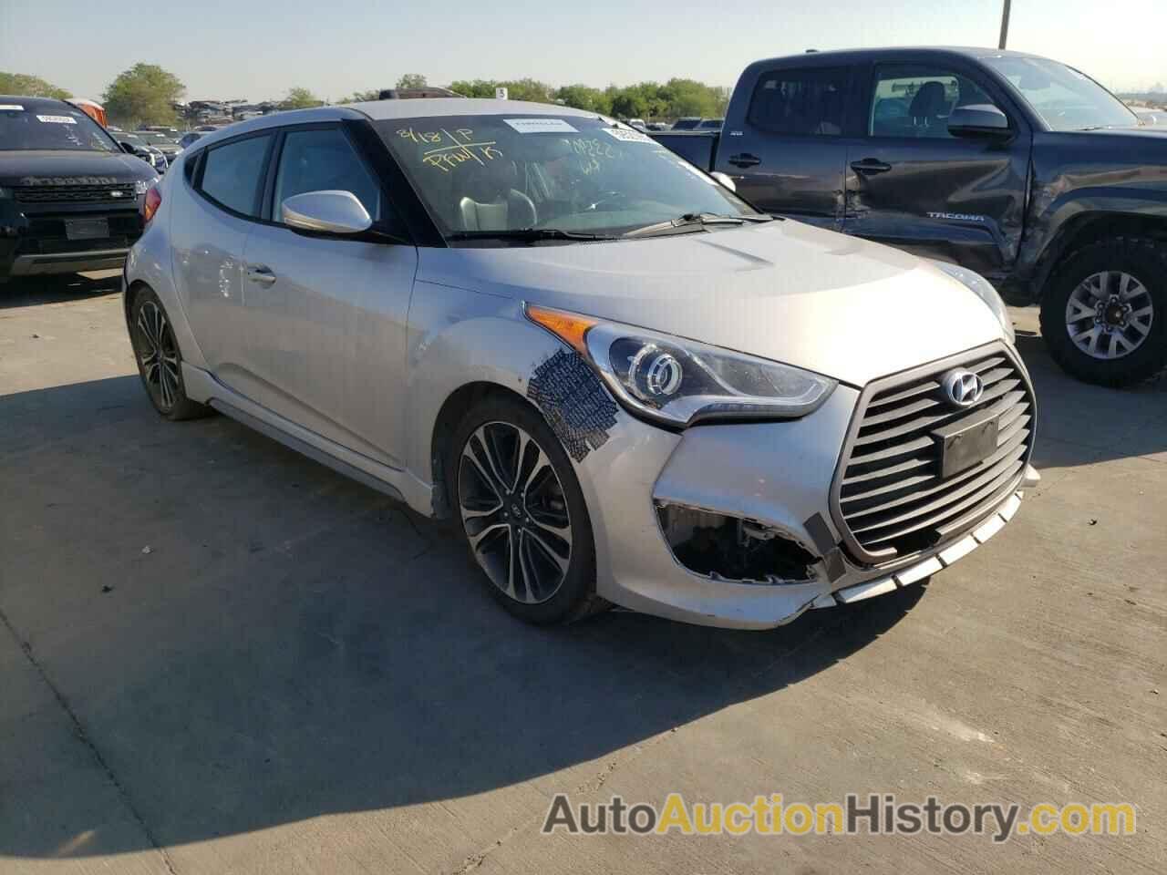 2016 HYUNDAI VELOSTER TURBO, KMHTC6AE3GU263244