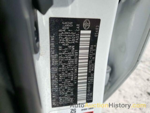 TOYOTA CAMRY SE, 4T1G11AK7LU867891