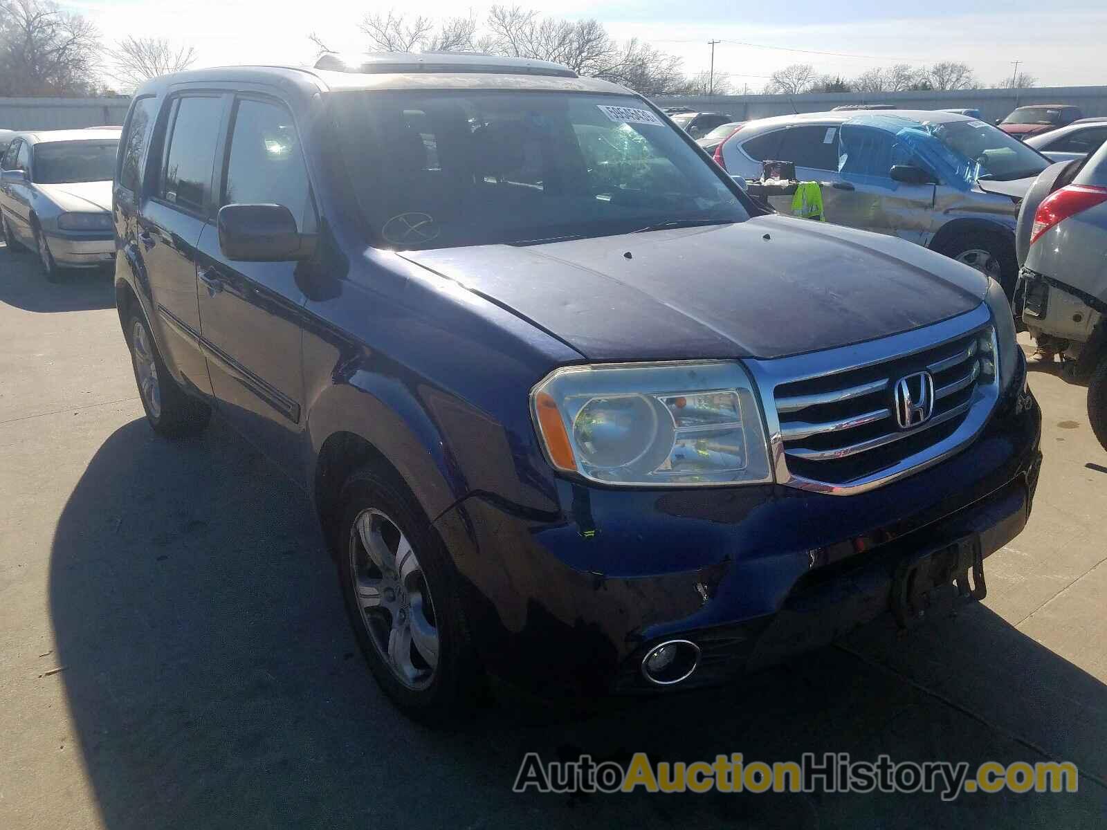 2013 HONDA PILOT EXL EXL, 5FNYF3H65DB015354