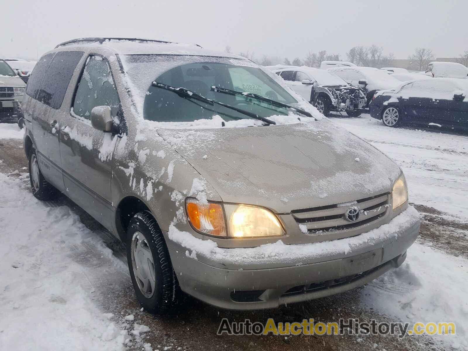 2002 TOYOTA SIENNA LE LE, 4T3ZF13C62U433967