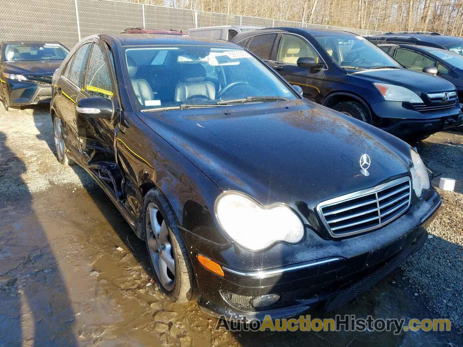 2005 MERCEDES-BENZ C 230K SPO 230K SPORT SEDAN, WDBRF40J65F633840