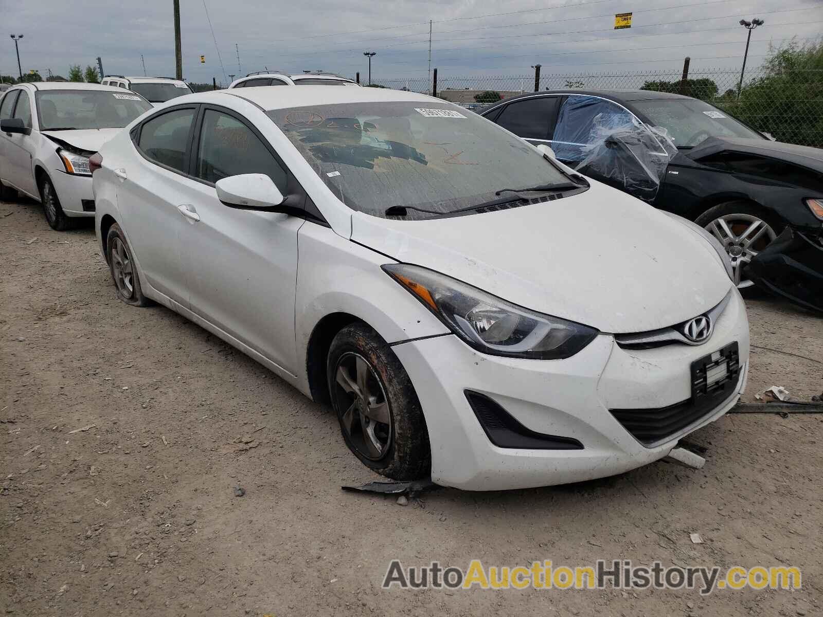 2015 HYUNDAI ELANTRA SE, 5NPDH4AE1FH603871