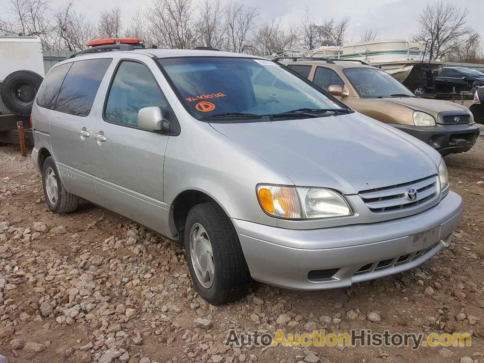 2002 TOYOTA SIENNA LE LE, 4T3ZF13C82U430312