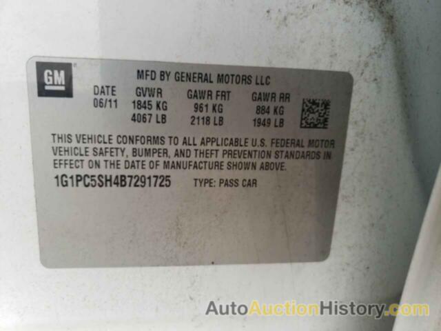 CHEVROLET CRUZE LS, 1G1PC5SH4B7291725