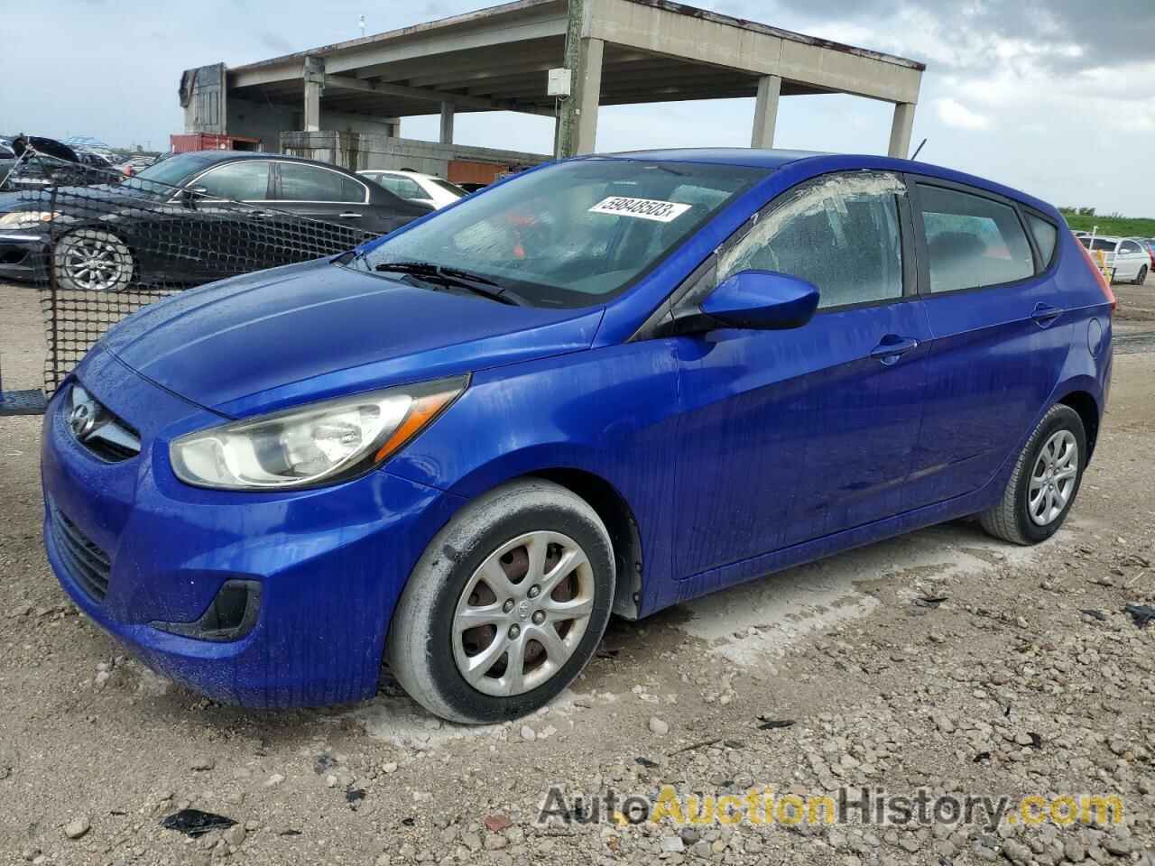 2013 HYUNDAI ACCENT GLS, KMHCT5AE1DU123098