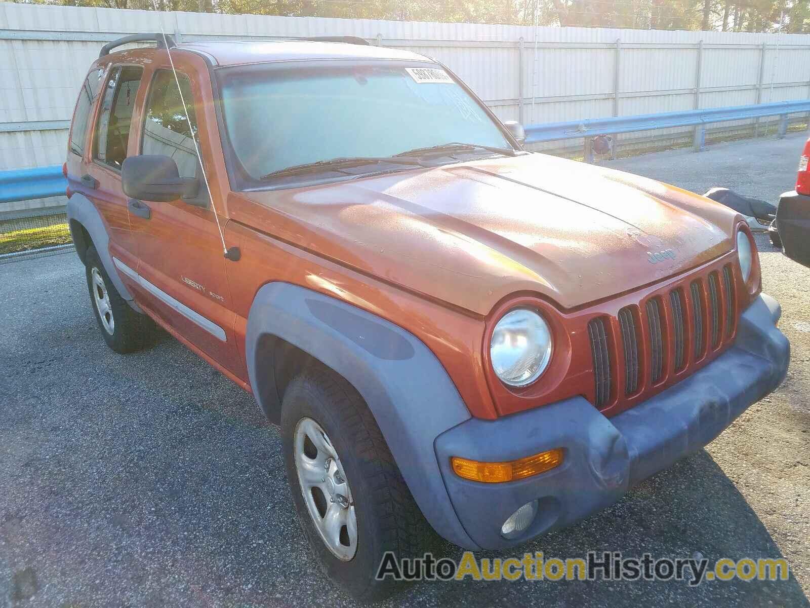 2002 JEEP LIBERTY SP SPORT, 1J4GL48K02W215343