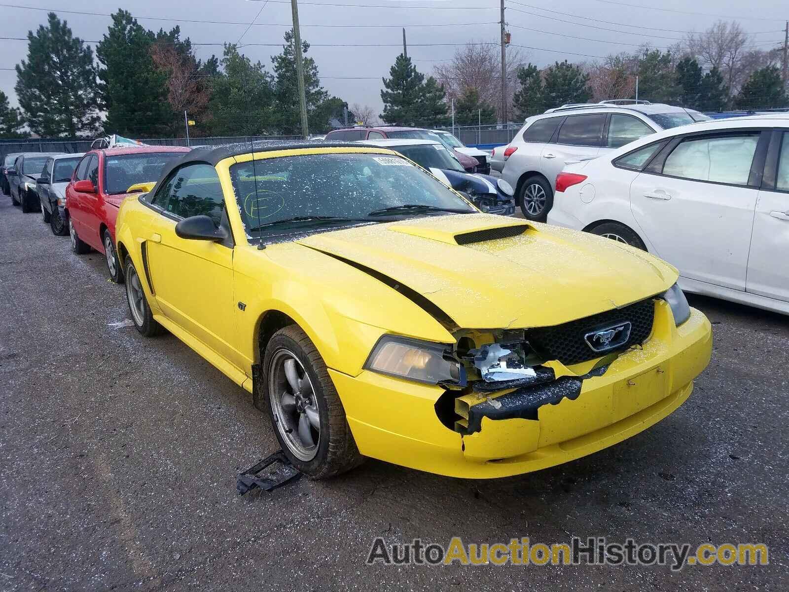 2001 FORD MUSTANG GT GT, 1FAFP45X71F164790