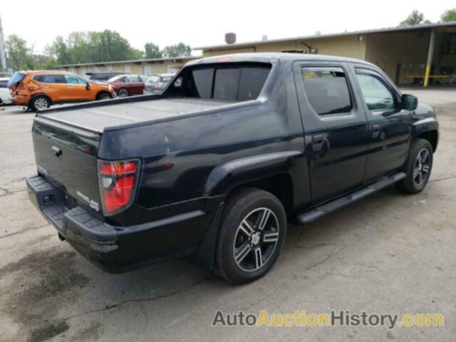 HONDA RIDGELINE SPORT, 5FPYK1F7XDB001257