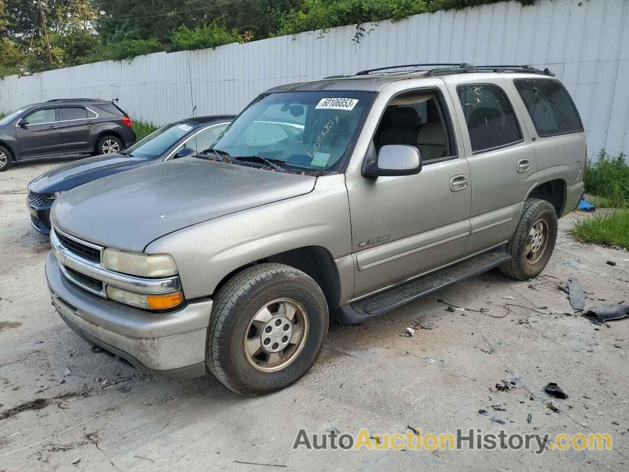 2001 CHEVROLET TAHOE C1500, 1GNEC13T11J252447