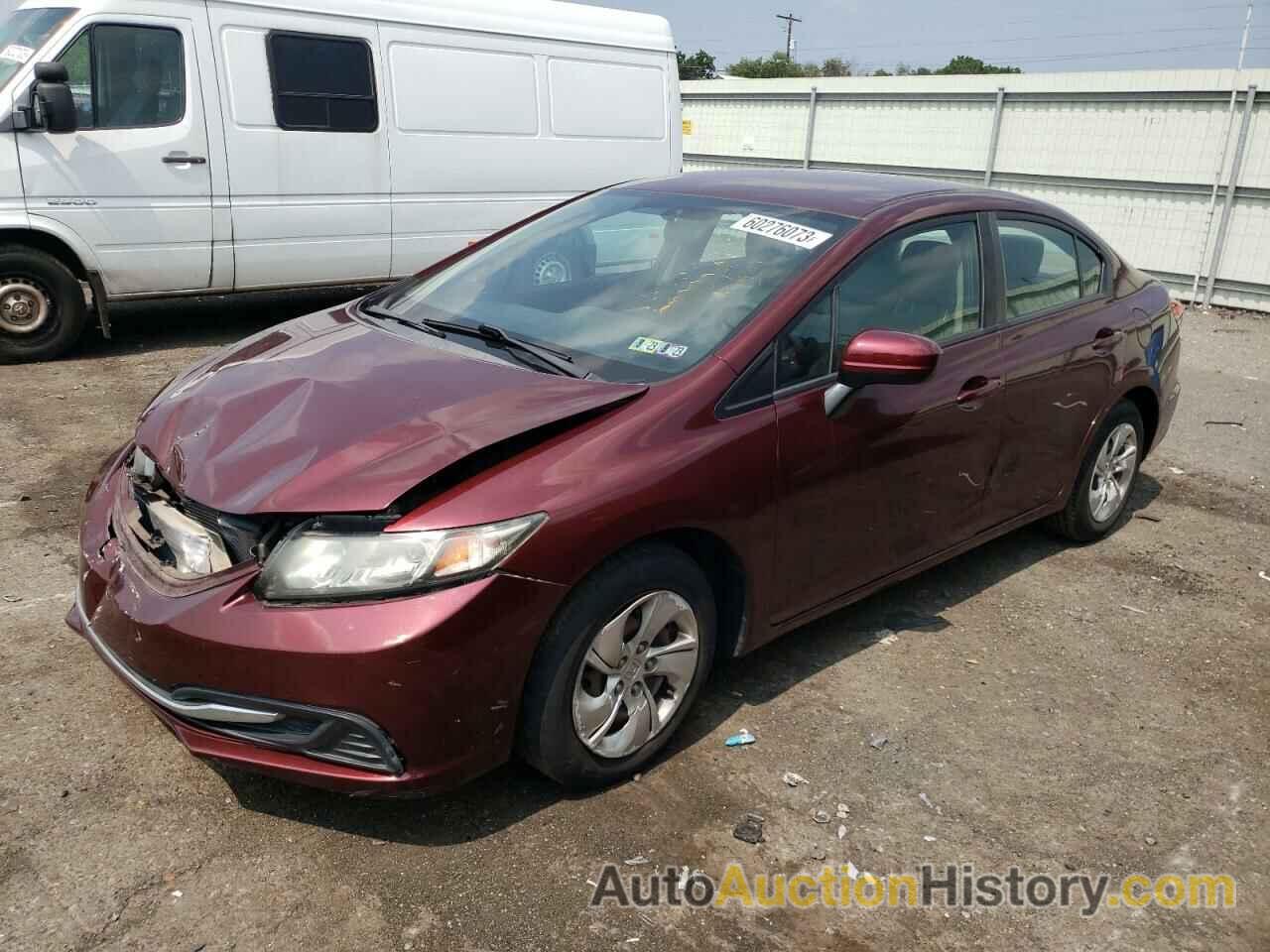 2014 HONDA CIVIC LX, 19XFB2F52EE223013