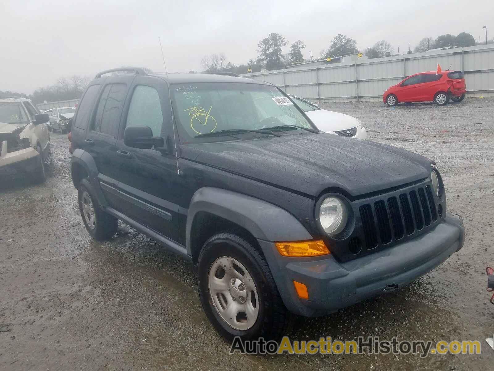 2007 JEEP LIBERTY SP SPORT, 1J4GK48K67W502342