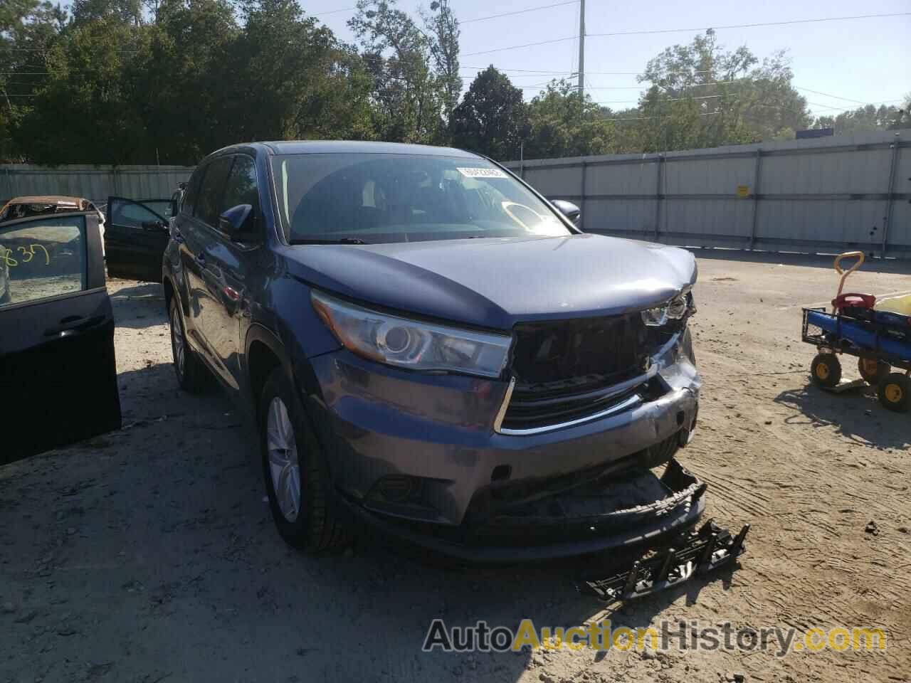 2016 TOYOTA HIGHLANDER LE, 5TDZARFH5GS020144