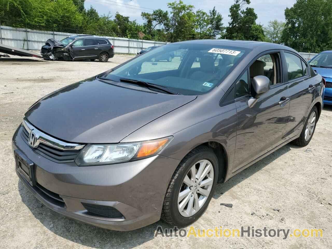 2012 HONDA CIVIC EXL, 19XFB2F90CE042833