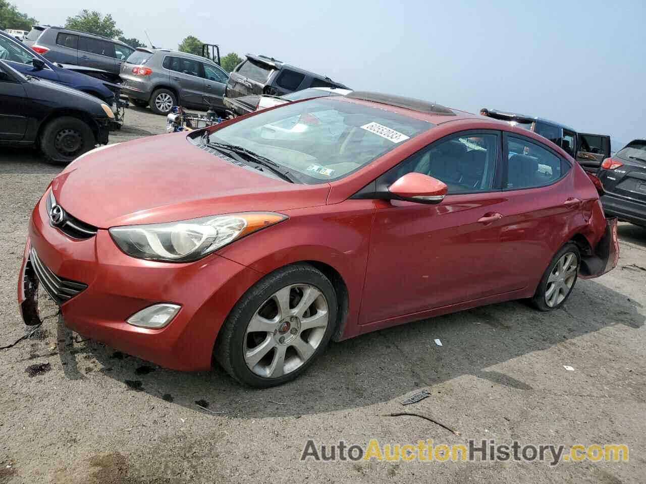 2012 HYUNDAI ELANTRA GLS, KMHDH4AEXCU320236