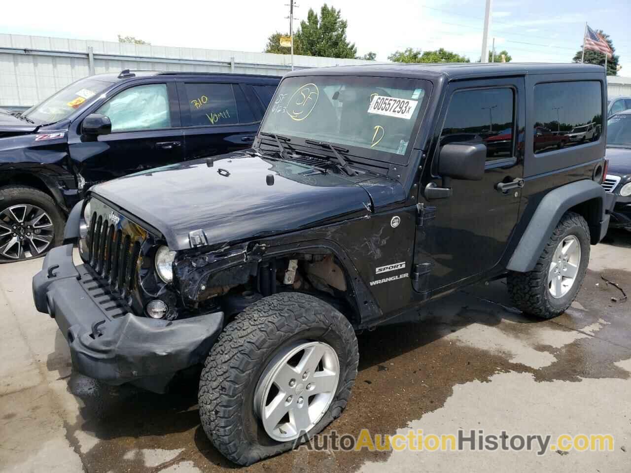 2014 JEEP WRANGLER SPORT, 1C4GJWAG5EL318602