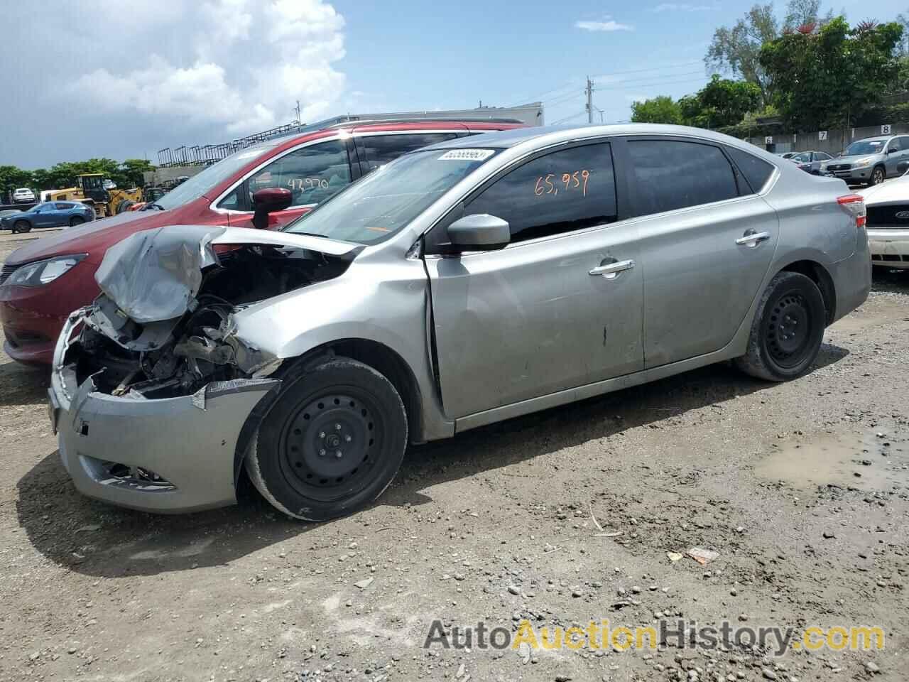 2013 NISSAN SENTRA S, 3N1AB7AP6DL774512