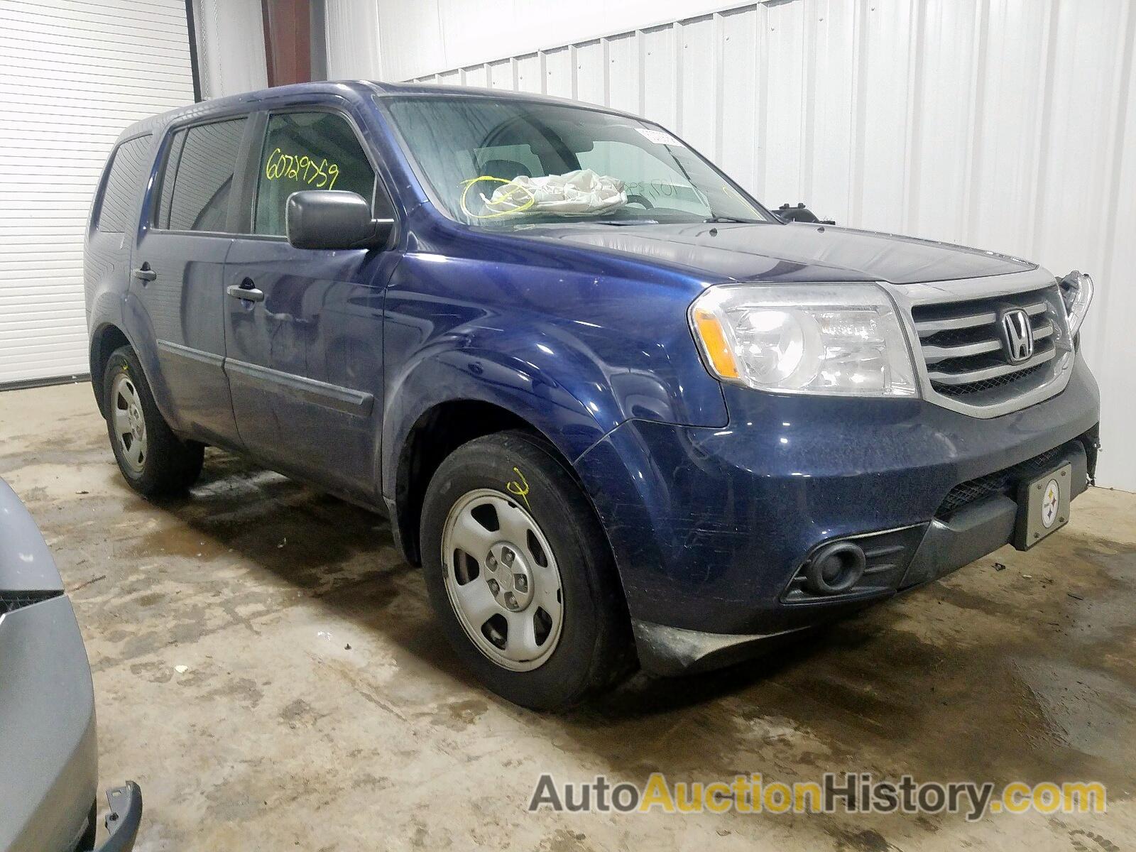 2015 HONDA PILOT LX LX, 5FNYF4H22FB006603