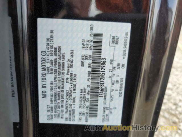 FORD MUSTANG GT, 1FA6P8CF2N5129863