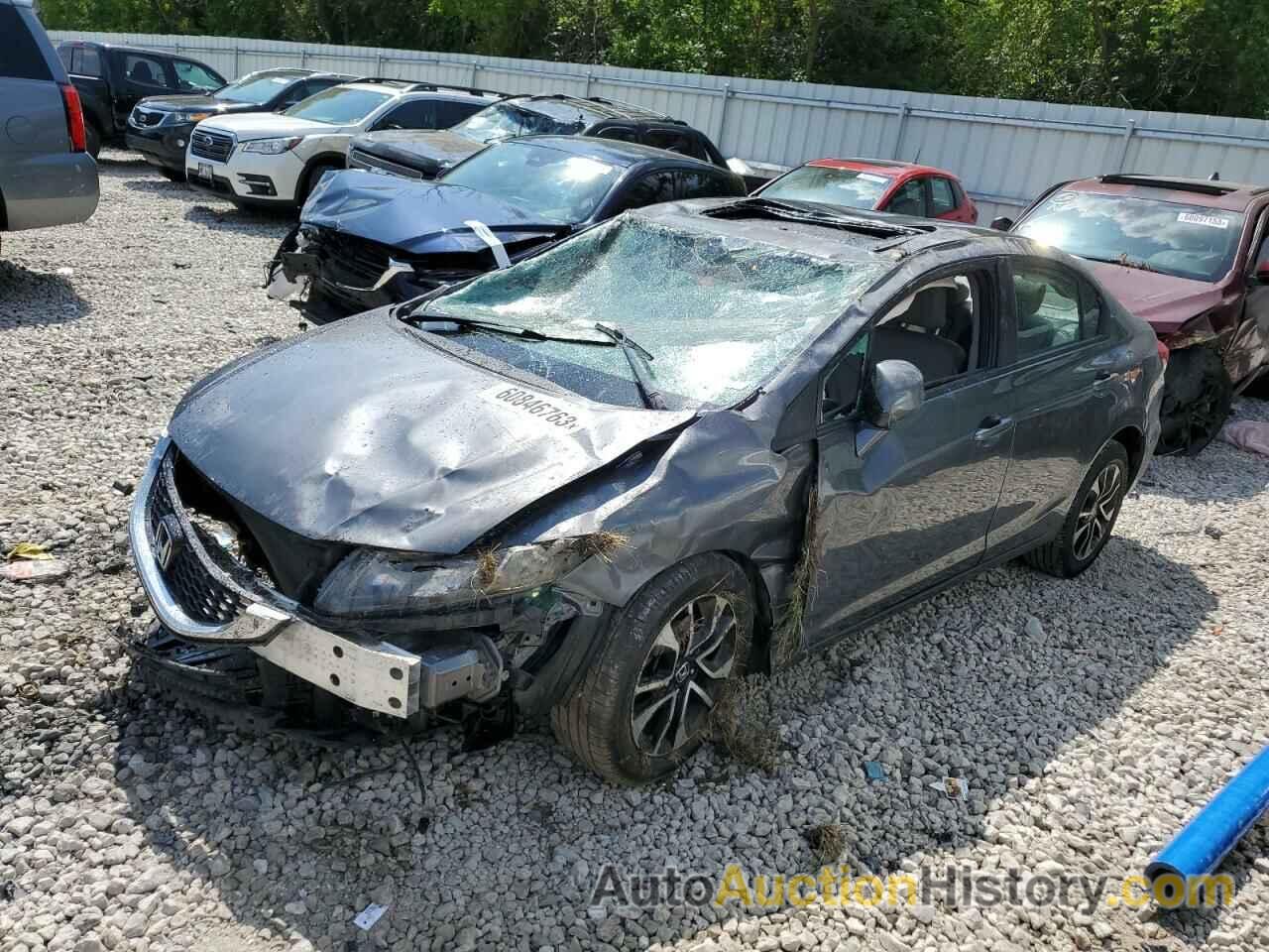 2013 HONDA CIVIC EXL, 19XFB2F92DE213566