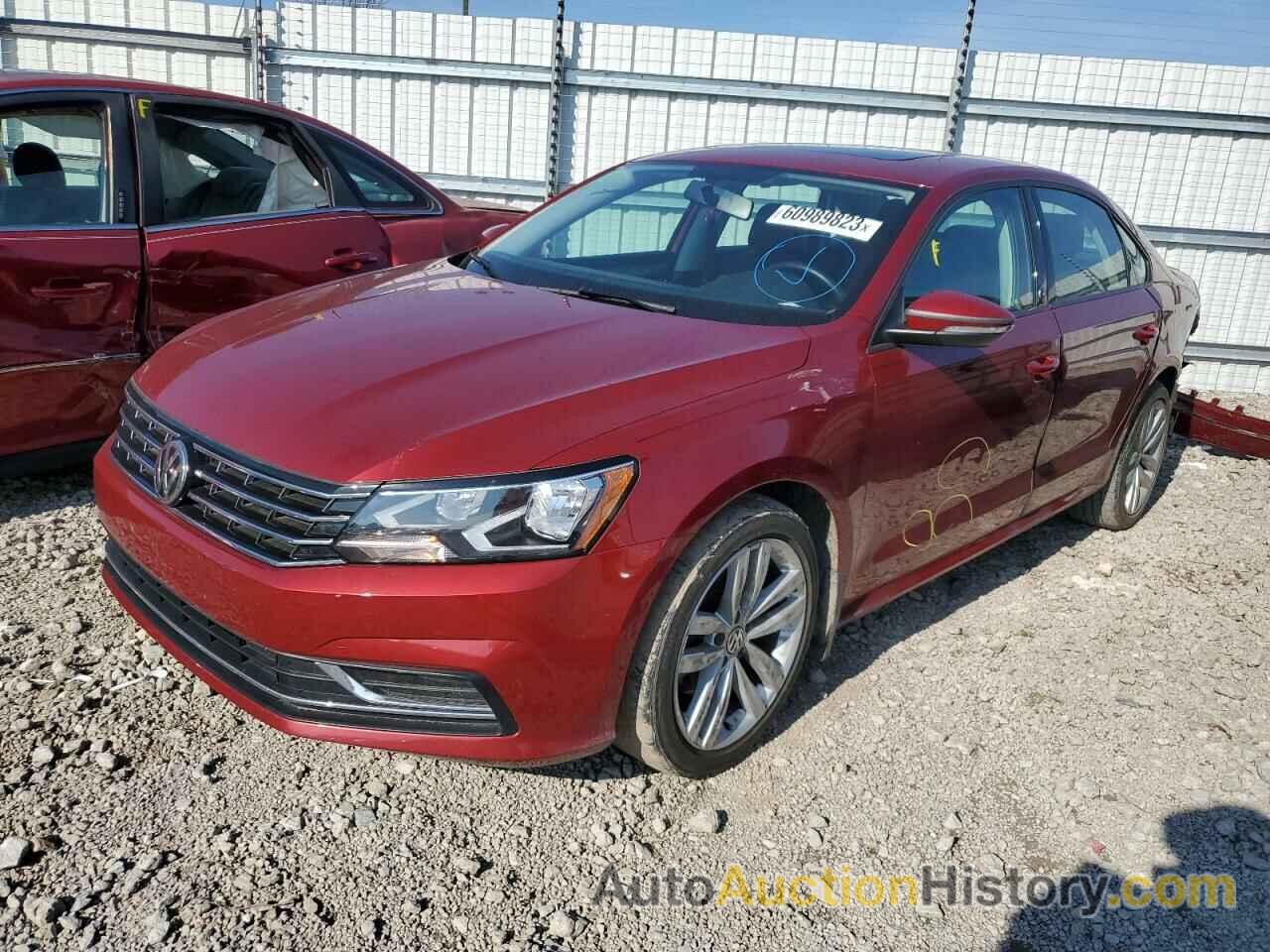 2019 VOLKSWAGEN PASSAT WOLFSBURG, 1VWLA7A3XKC003787